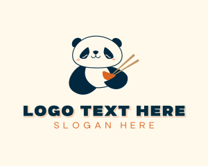 Gourmet - Panda Bear Restaurant logo design