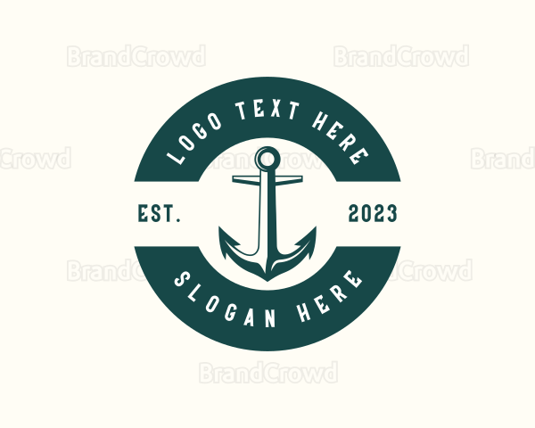 Cruise Ship Anchor Logo