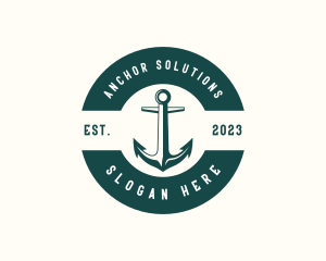 Cruise Ship Anchor logo design