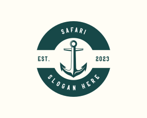 Marine - Cruise Ship Anchor logo design