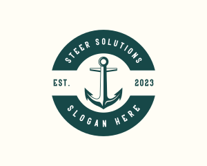 Steer - Cruise Ship Anchor logo design