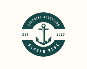 Cruise Ship Anchor logo design