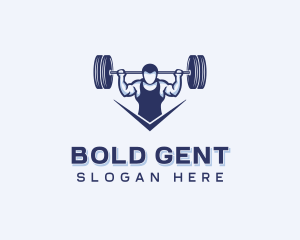 Weightlifting Strong Man logo design