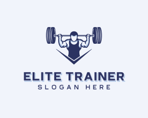 Weightlifting Strong Man logo design