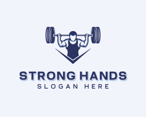 Weightlifting Strong Man logo design