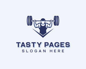 Trainer - Weightlifting Strong Man logo design