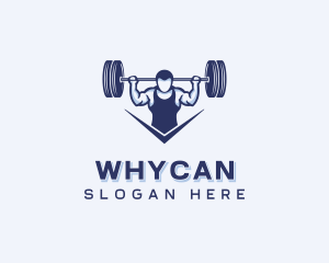 Bodybuilder - Weightlifting Strong Man logo design