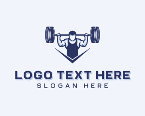 Weightlifting Strong Man Logo