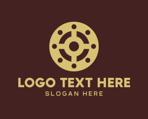 Relic - Antique Medieval Round Shield logo design