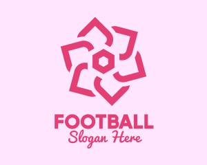 Flower Shop - Pink Cosmetic Flower logo design
