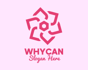 Beauty Blogger - Pink Cosmetic Flower logo design