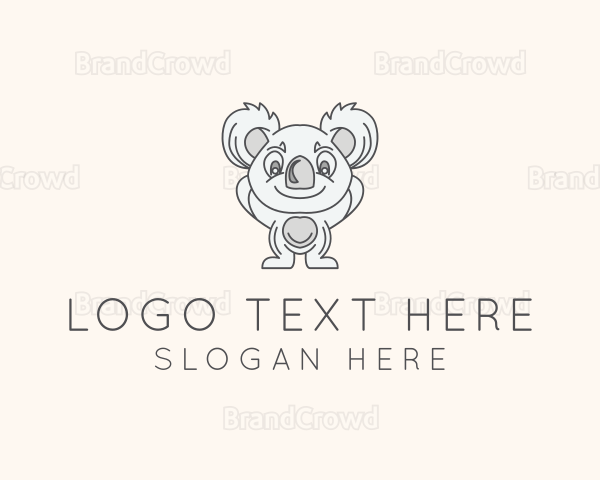 Koala Animal Toy Logo