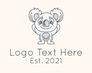 Animal Rescue - Koala Animal Toy logo design