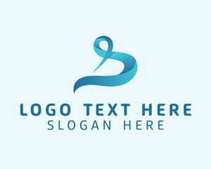 Digital Marketing - Marketing Ribbon Letter S logo design