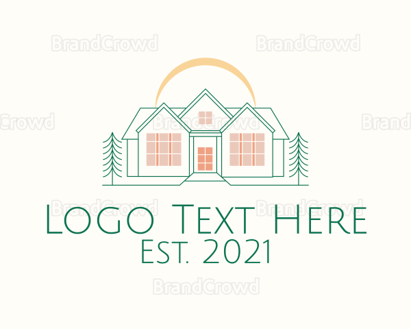 Modern House Architect Logo