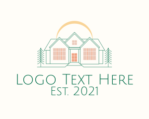 Mansion - Modern House Architect logo design