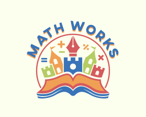 Math - Castle Daycare Education logo design