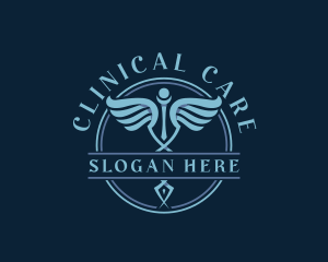 Caduceus Healthcare Clinic logo design