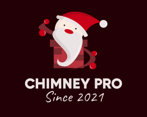 Chimney - Santa Claus Decor logo design