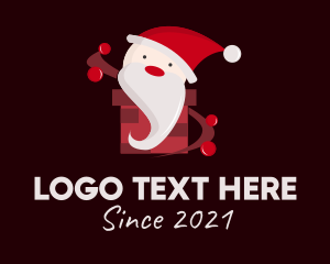 Winter - Santa Claus Decor logo design