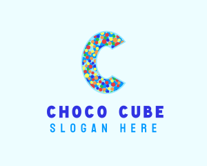 Confectionery - Ice Cream Sprinkles Letter C logo design