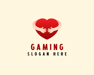 Caring Heart Hug  Logo