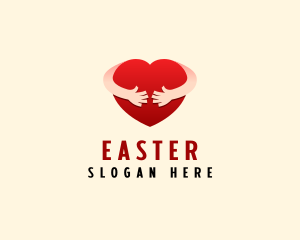 Family - Caring Heart Hug logo design