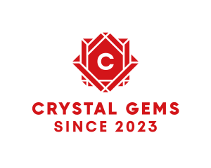 Crystal Gem Jewelry logo design