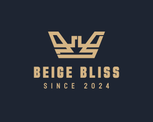 Beige - Beige Royal Crown logo design