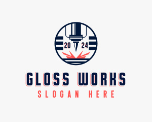 CNC Laser Milling logo design