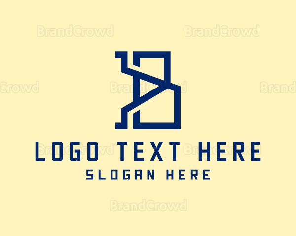 Digital Tech Letter B Logo