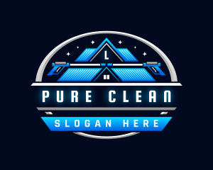 Roof Cleaning Pressure Wash logo design