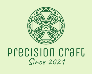 Green Organic Ornament  logo design