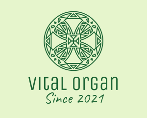 Green Organic Ornament  logo design