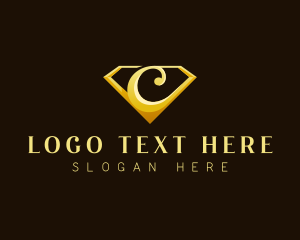 Precious - Luxury Diamond Letter C logo design