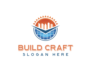 Solar Energy Building logo design