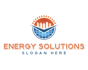 Solar Energy Building logo design