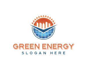 Solar Energy Building logo design