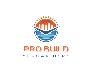 Solar Energy Building logo design