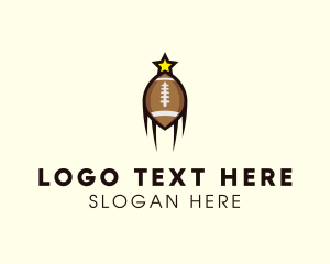 Ball - American Football Star logo design