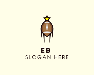 Ball - American Football Star logo design