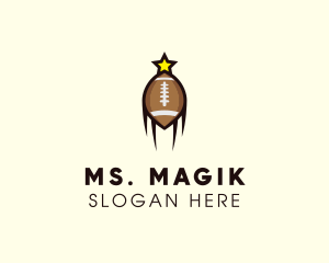 Sports Team - American Football Star logo design