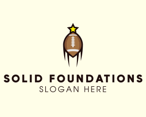 Goal Post - American Football Star logo design