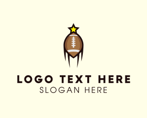 Football Equipment - American Football Star logo design