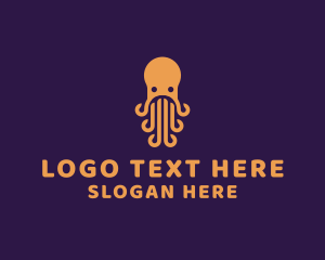 Aquatic - Sea Octopus Animal logo design