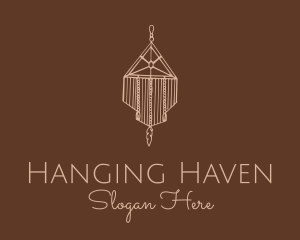 Hanging - Hanging Macrame Tapestry logo design