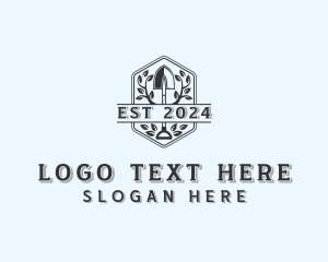 Landscape - Gardening Backyard Shovel logo design