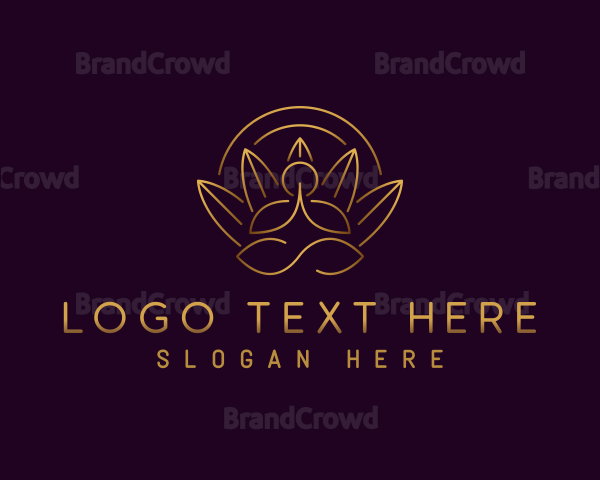 Yoga Wellness Meditation Logo