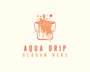 Drip - Bucket Paint Drip Renovation logo design