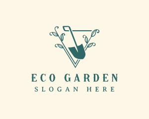 Greenery - Botanical Shovel Planting logo design